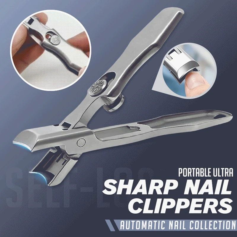 Portable Nail Clippers Professional Stainless Steel Nail Clipper Travel Fingernail Cutter Trimmer Machine Toenail