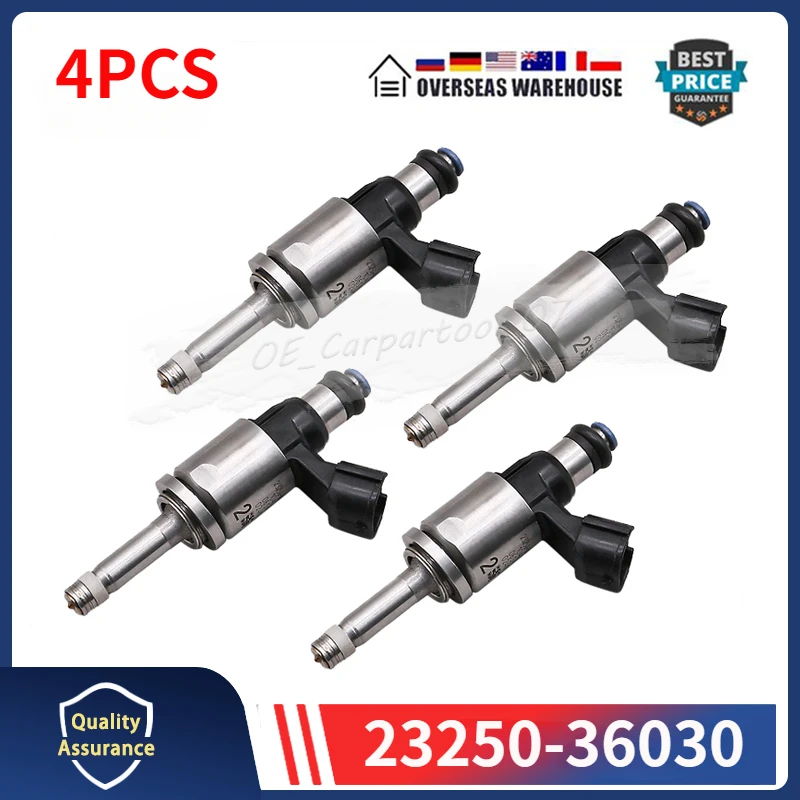 

4PCS Fuel Injectors 23250-36030 For Lexus RC GS GS200t GS300 NX200t RC200t 4 Cyl 2.0L 2325036030