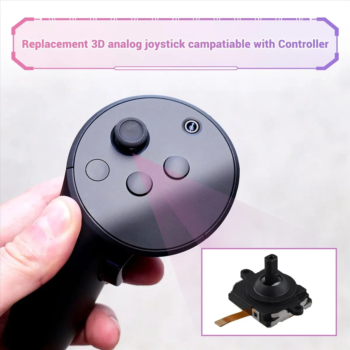 1PCS 3D Analog Joysticks for Meta Quest3 VR Controller Thumbstick 3D Analog Joystick for Quest3