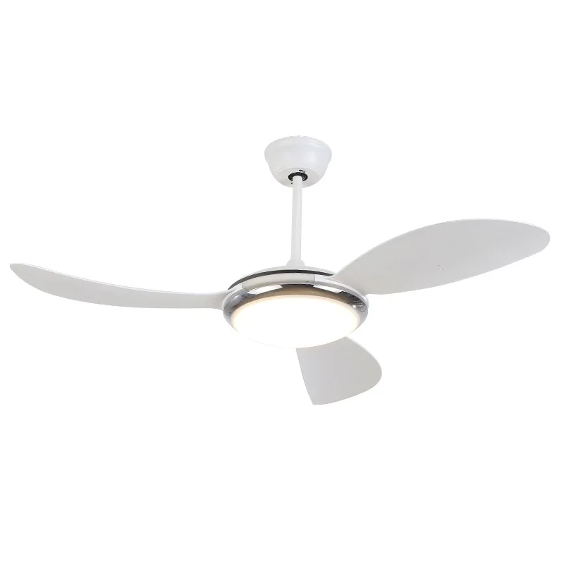 New Stylish Simple Living Room Fan Light High Wind Dining Room Fan Chandelier Post Modern LED Ceiling Fan Light