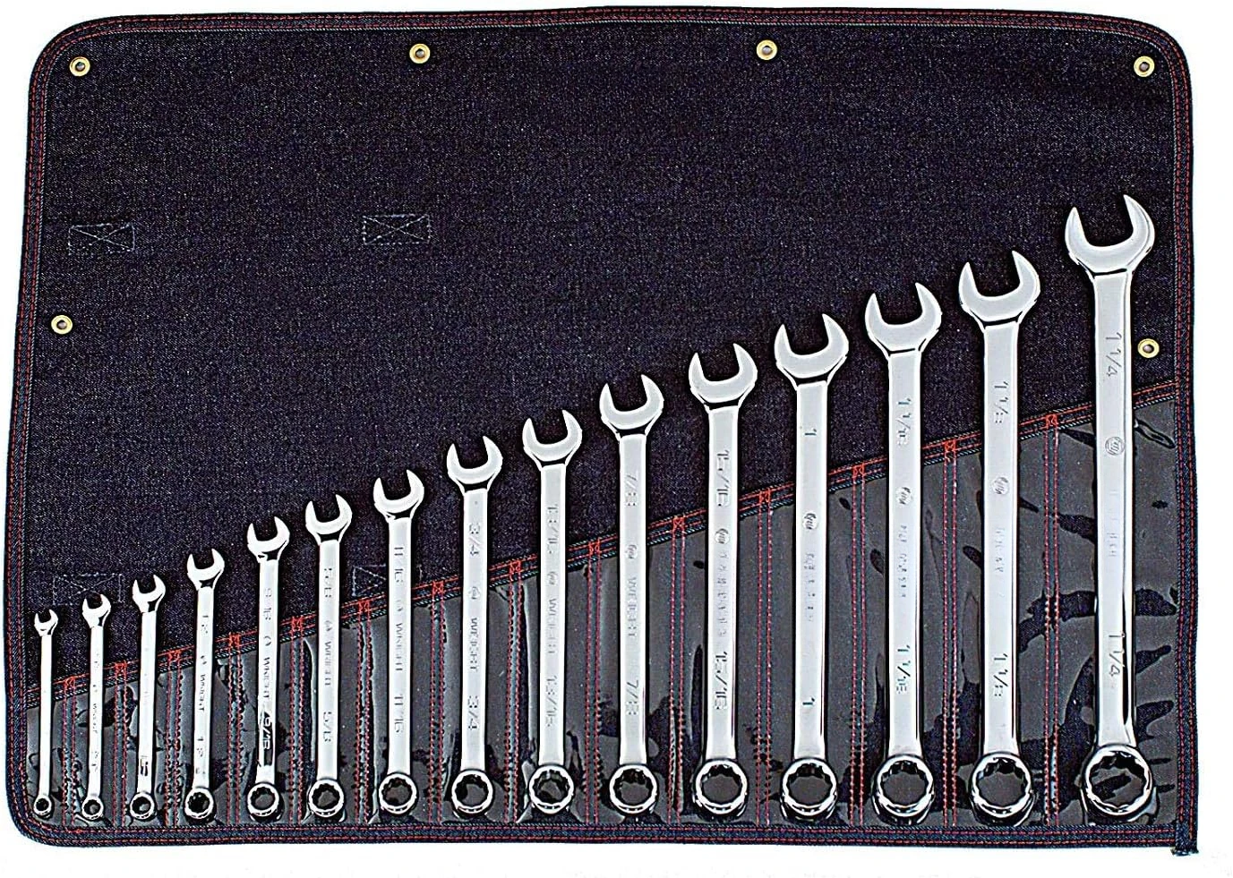 Full Polish 12 Point Combination Wrench Set 5/16