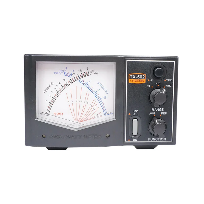 Mini TX-502 SWR/Watt Meter 1.6-525 MHz HF/V/U Band 200W Walkie-talkie Power Meter