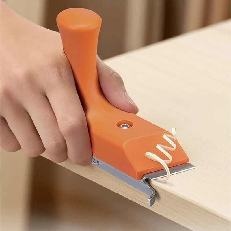 Right Angle/Arc Universal Trimming Woodworking Edge Deburring Scraper Wood Board Mini Chamferer Tools Retail