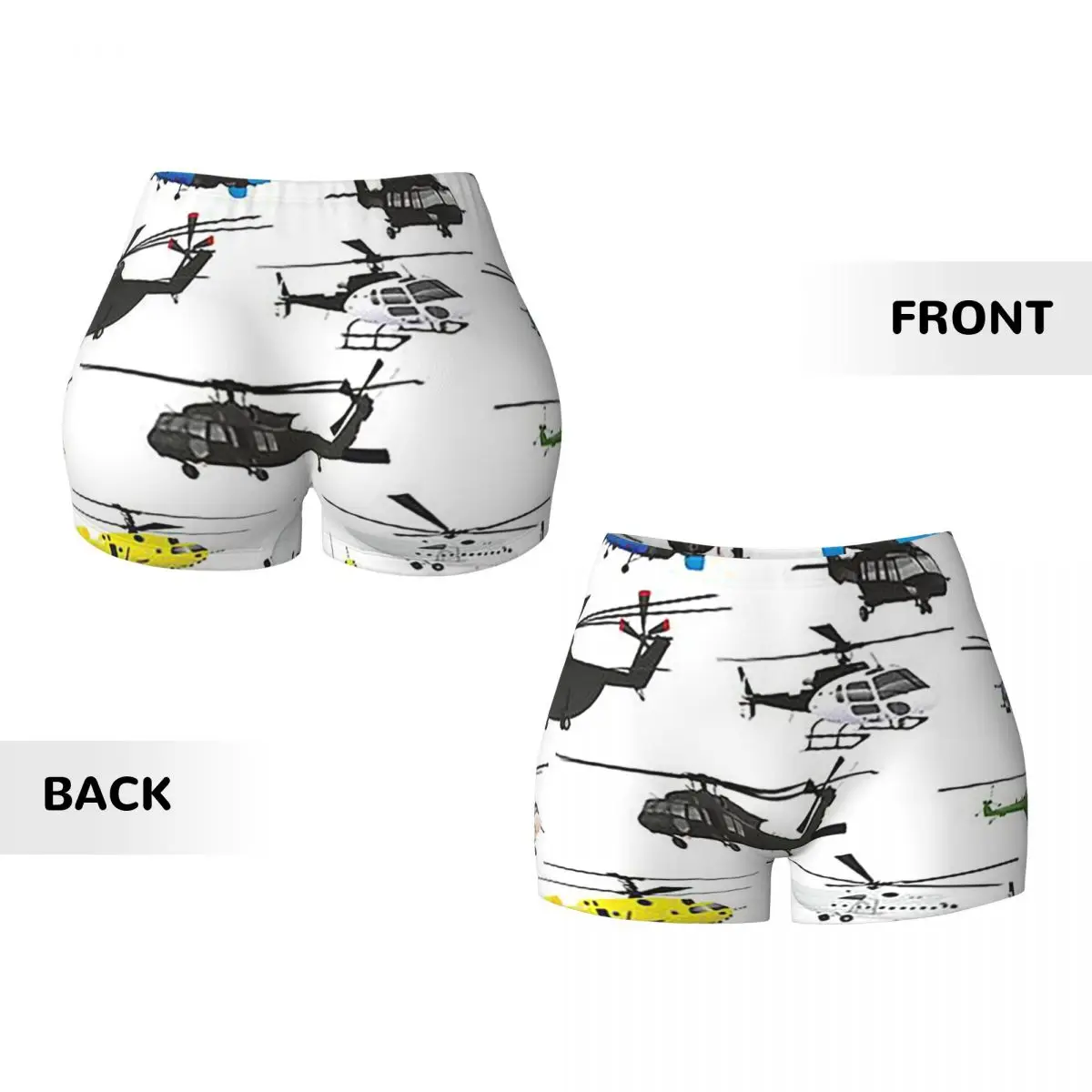 맞춤형 멀티 헬리콥터 요가 반바지 여성용 체육관 운동 러닝 운동복 배구 바이커 반바지