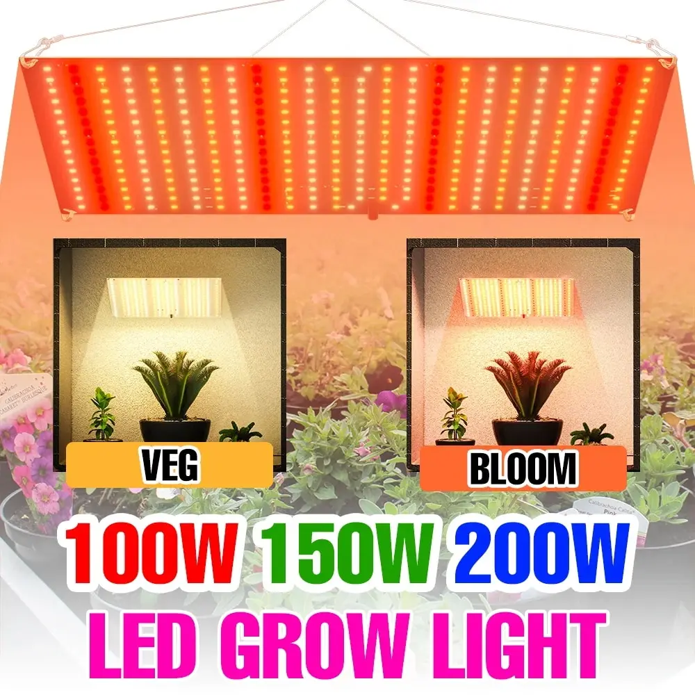 

LED Grow Light Full Spectrum Quantum Board Indoor Hydroponics Plant Lamp Greenhouse Flower Seeds Vegetables Cultivation Planting