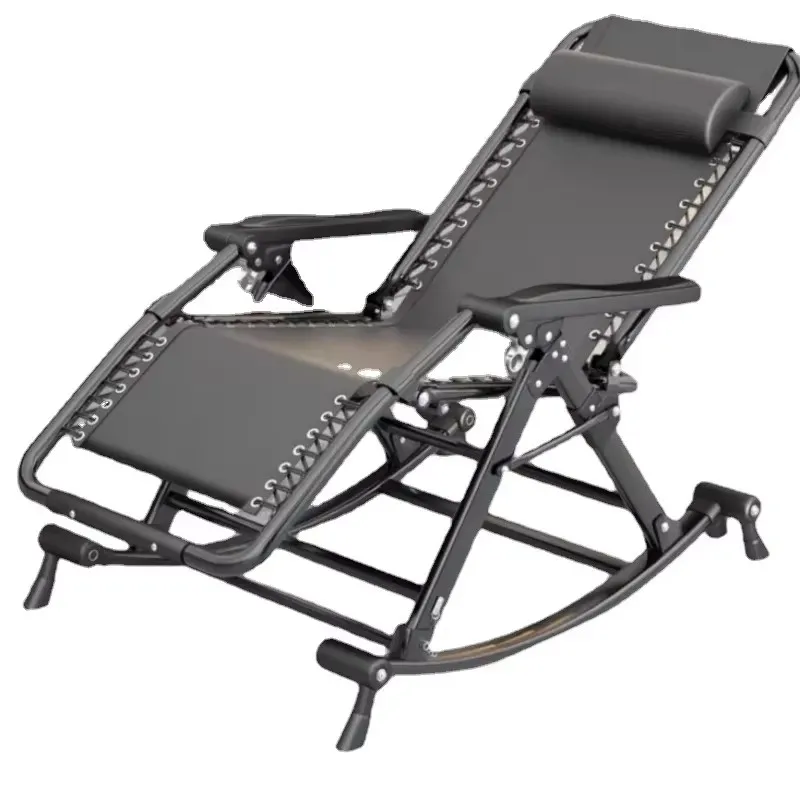 Enhanced Comfort Rocking Chair - Nap-Ready Folding Backrest Seat Breezy Rattan Craft Chair Ideal Balcony Relaxation Furniture image 6