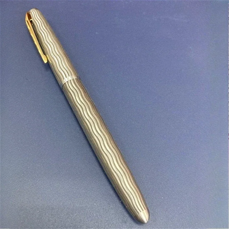 New Majohn Ti200,BALAOYE 100 Titanium Alloy Fountain Pen Unique Design Steel 14K Nib Ink Pen 0.5F Gold Tip Calligraphy Pen Gift
