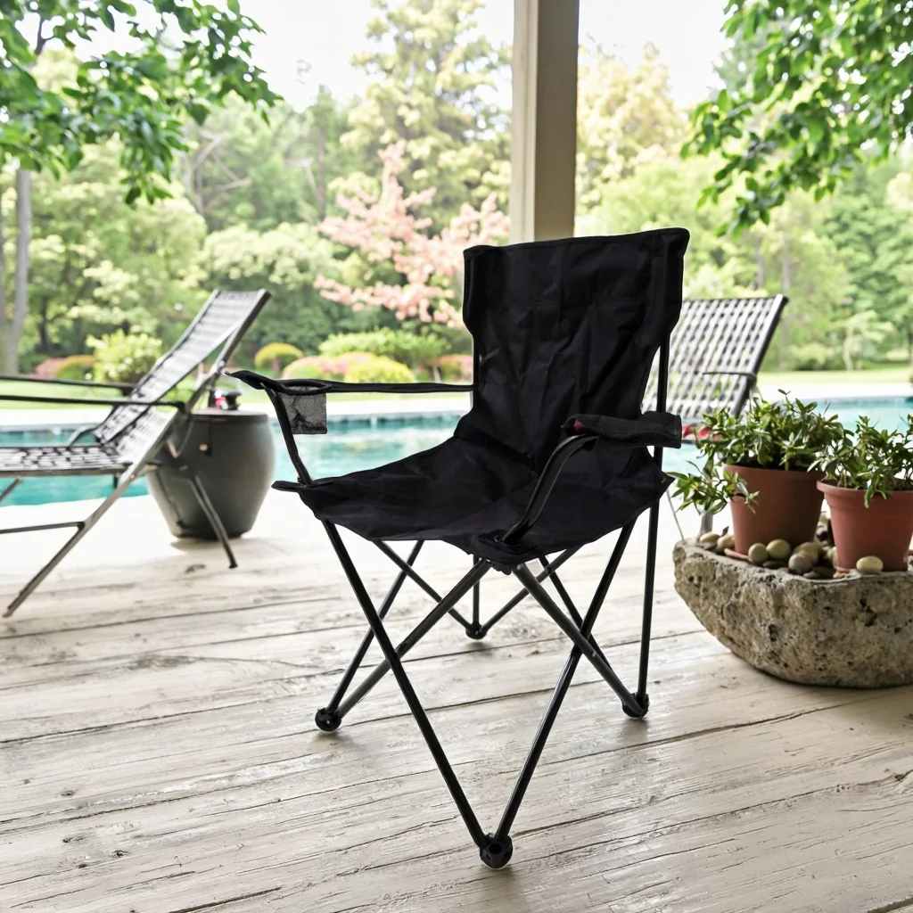 

Lightweight Portable Metal Folding Chair for Outdoor Activities Modern Design for Hiking Camping Picnic Beach Travel Accessories