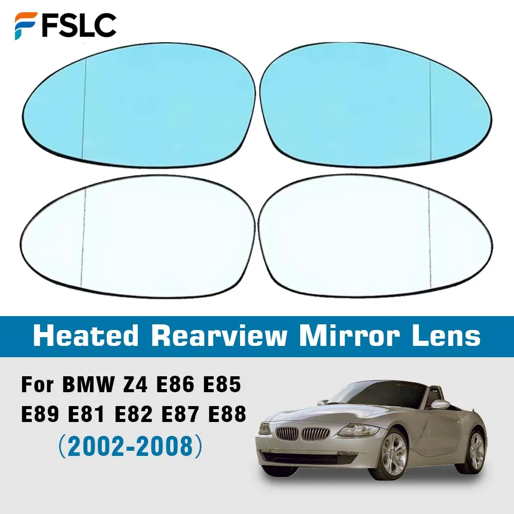 

For BMW Z4 E86 E85 E89 E81 E82 E87 E88 2002-2008 Heated Rearview Mirror Lens Mirrored Glass Heated Lens Replace Accessories