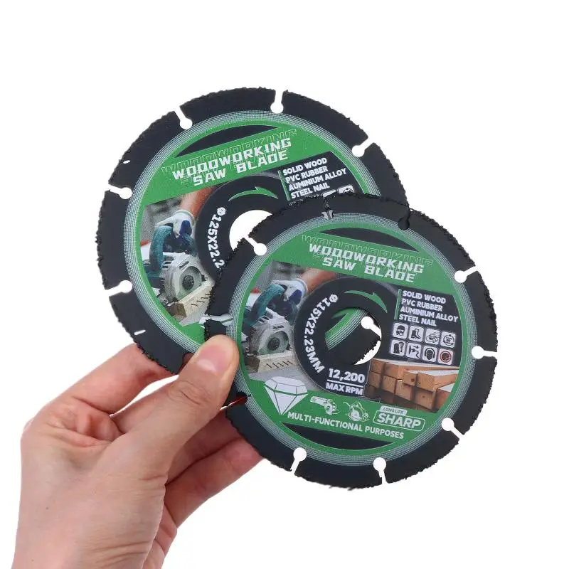 

115 мм/125 мм пильный диск, многофункциональный инструмент, резак по дереву, угловая шлифовальная машина для твердосплавных пильных полотен по дереву