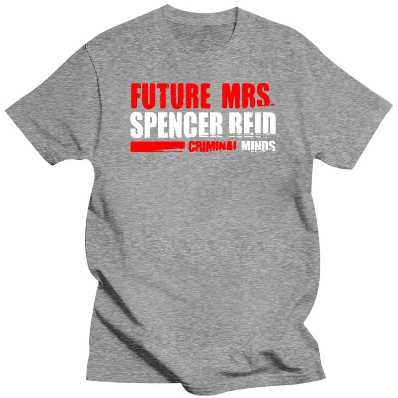 Cotton teeshirt t shirts Criminal Minds Spencer Reid Future Bride Licensed Adult T Shirt male o-neck short sleeve casual tops