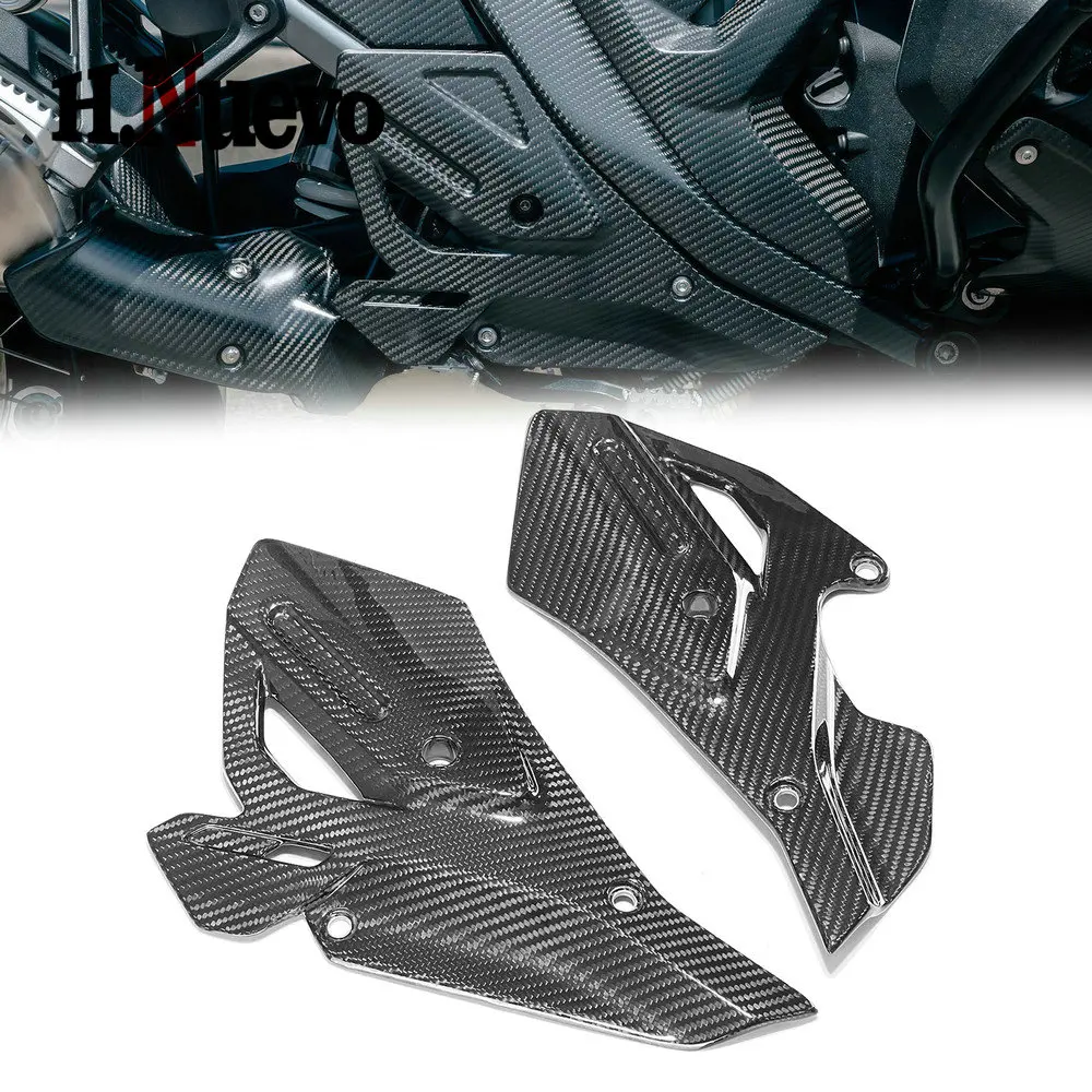 

Motorcycle Compaitible With BMW R1300GS Adventure Carbon Fiber Heel Plate Cover Side Panels Protector Fairing 2024 2025