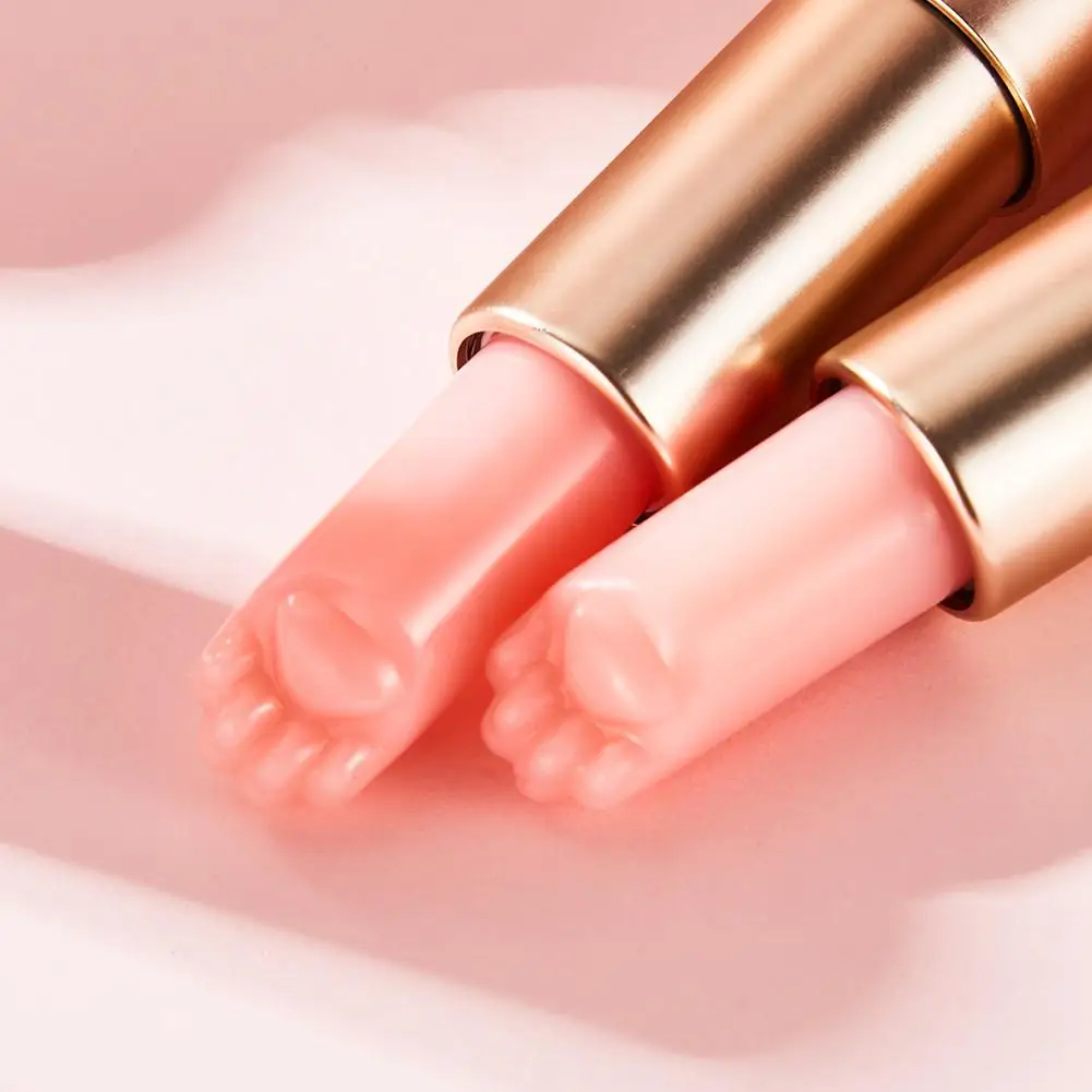 かわいい足の色が変わる口紅、クリスタル、クラッキングバーム、リップ化粧品、保湿ケア、魅力的なメイク、n4i1