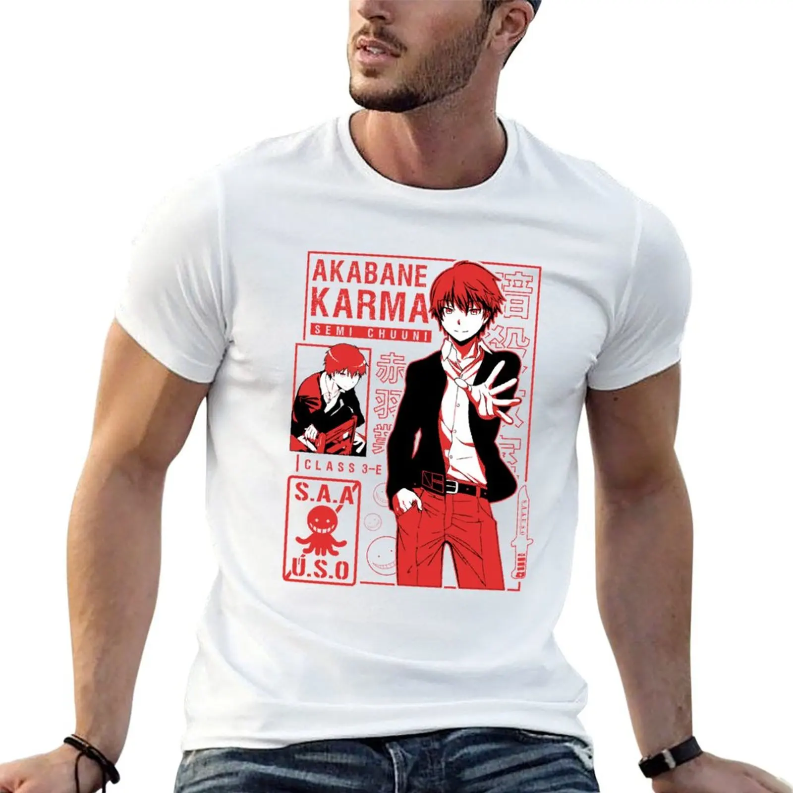 

shirt for AKABANE t KARMA shirts T-Shirt t man man cotton funny graphic