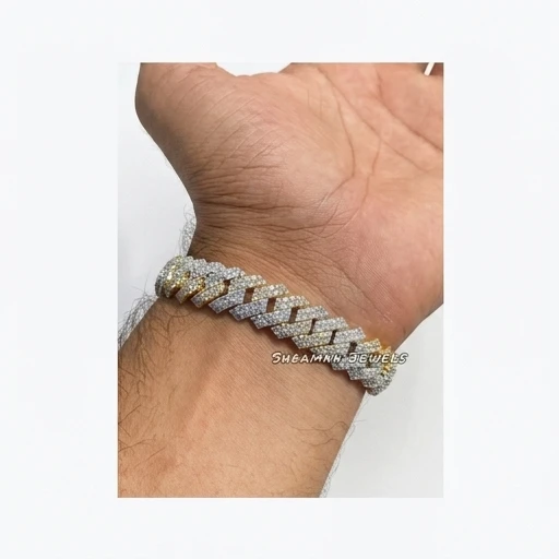 

Trendy 12.5MM Moissanite Diamond Iced 925 Silver Miami Cuban Chain Link