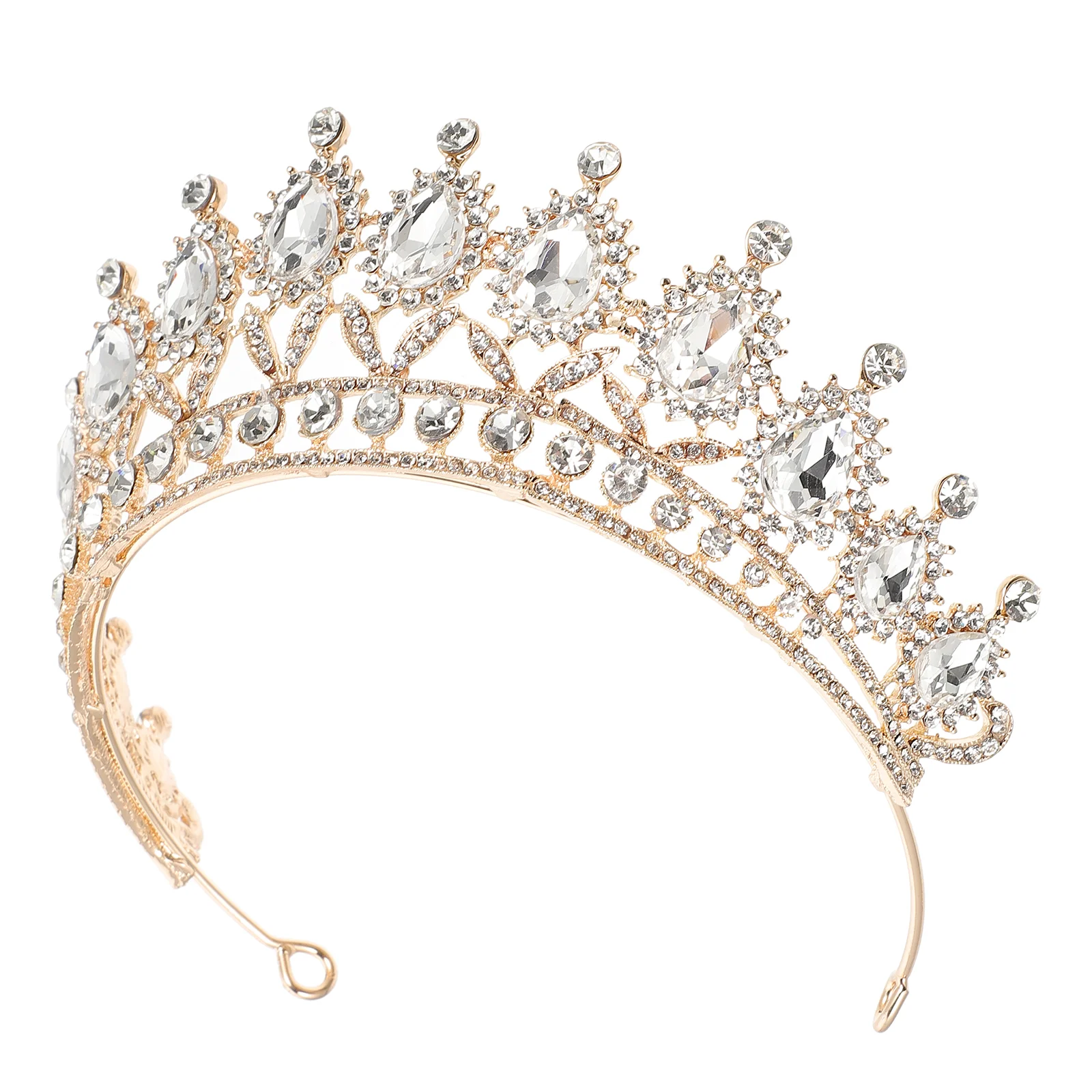 

Bridal Tiara Gold Hair Accessories Simple Decor Jewelry Fashion Wedding Head Alloy Bridesmaid