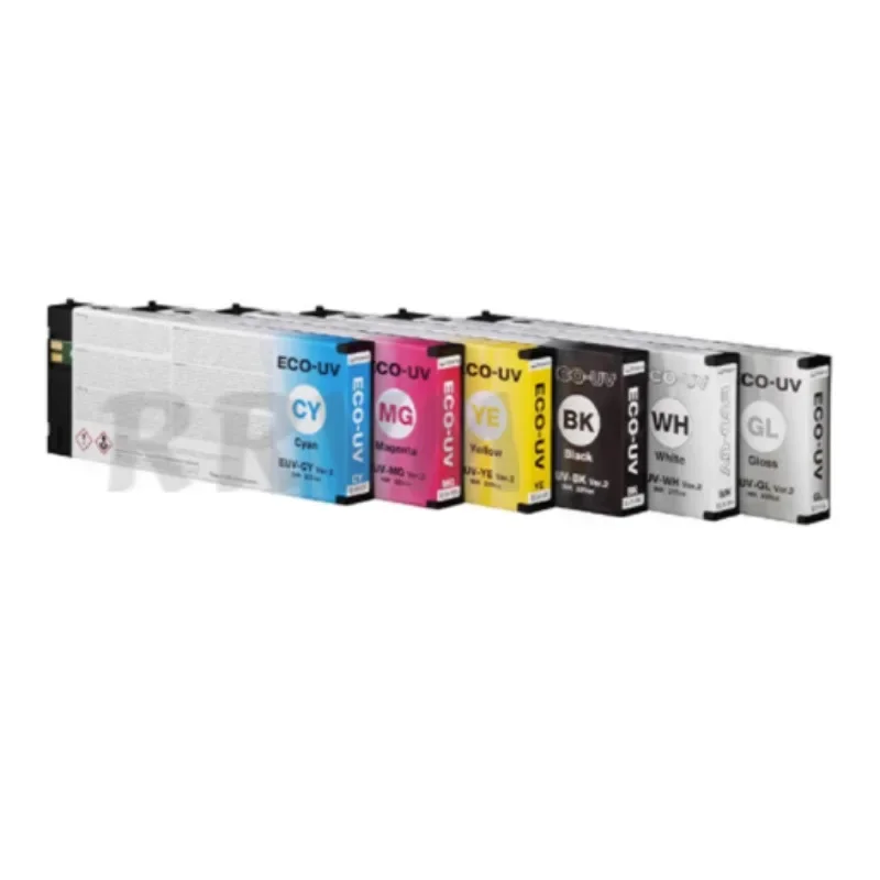 EUV2 220ML Original   ECO-UV Ink Roland EUV- C K M Y WH GL  For Roland LEF-12/LEF-20/LEF-200/LEF-300/LEF2-200/LEF2-300
