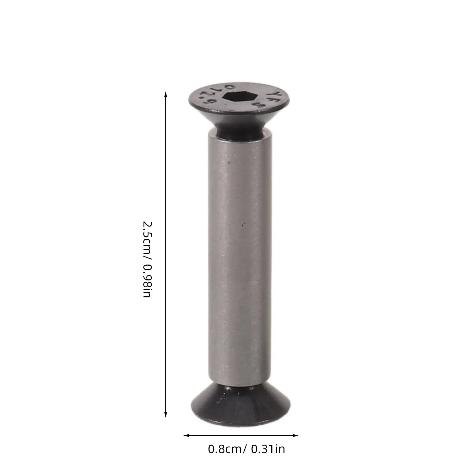 6pcs Knife Handle Rivets M4 Hex Flat Head Screws For Cutter Repair Stainless Steel Fixing Rivet Nuts Kitchen Cutlery Accessories