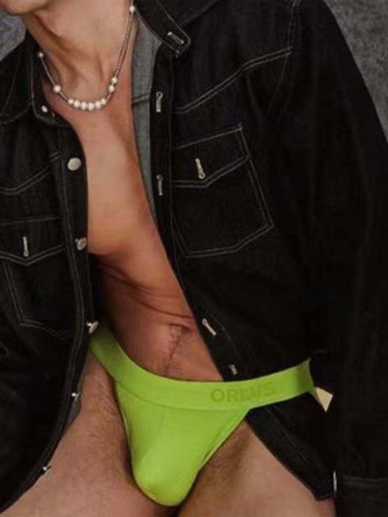 3Pcs Mixed Colors Modal Men's Thong Sexy Low Waisted Double Thong Lifted Buttocks Free To Slip Sexy T-pants   Men's Underwear