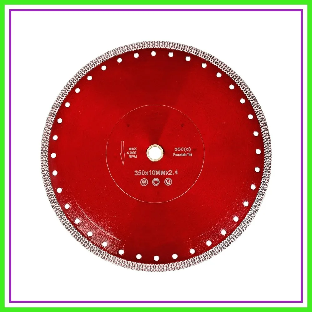 

14" Diamond Turbo Saw Blade 1" Arbor for Granite, Marble, Brick, Masonry, Concrete