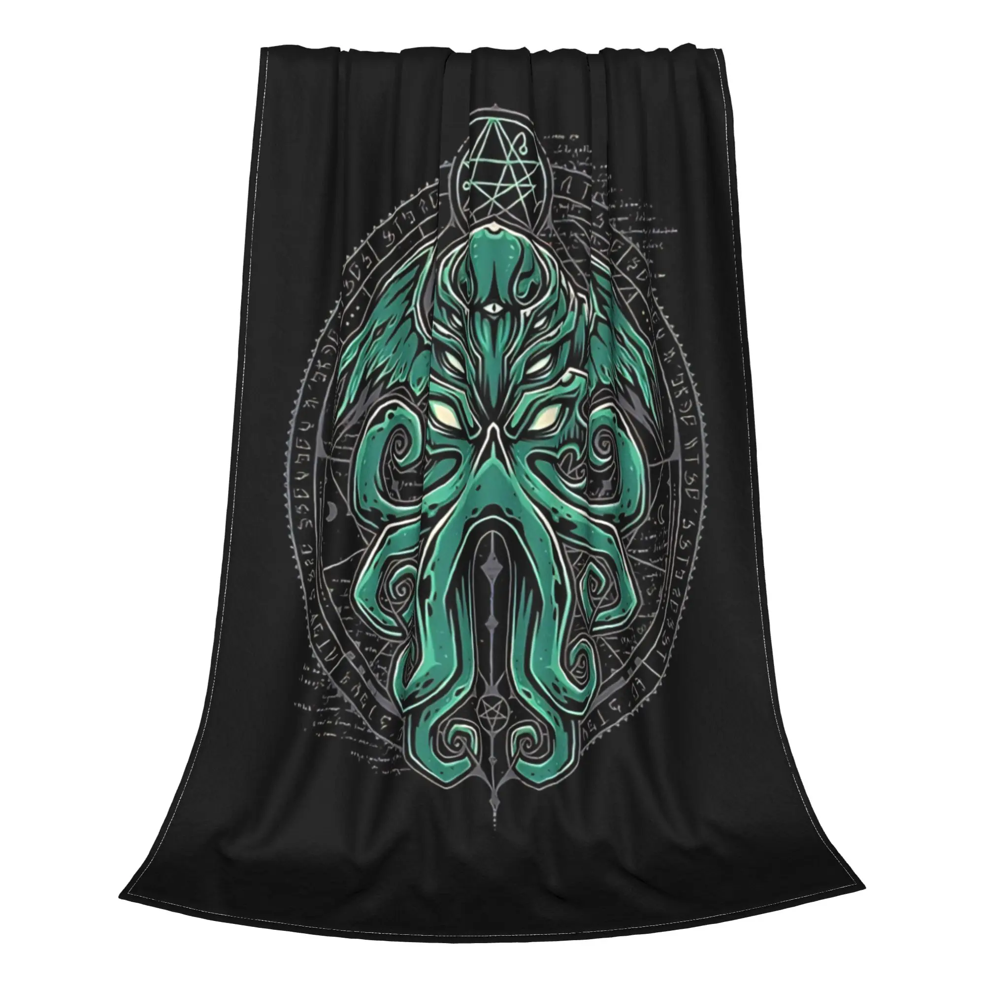 1PC occult dark art Eye Of Cthulhu Home Room Decorations Winter Blankets For Adults Bedding Home Interior Sofa Knee
