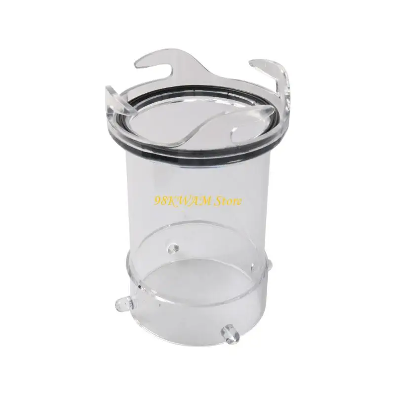 Drain Hose Fitting for Travel Trailer Sewer Line Extension 5 Inch Clear Coupler with Locking Lugs Visible Body and Gasket 68UF