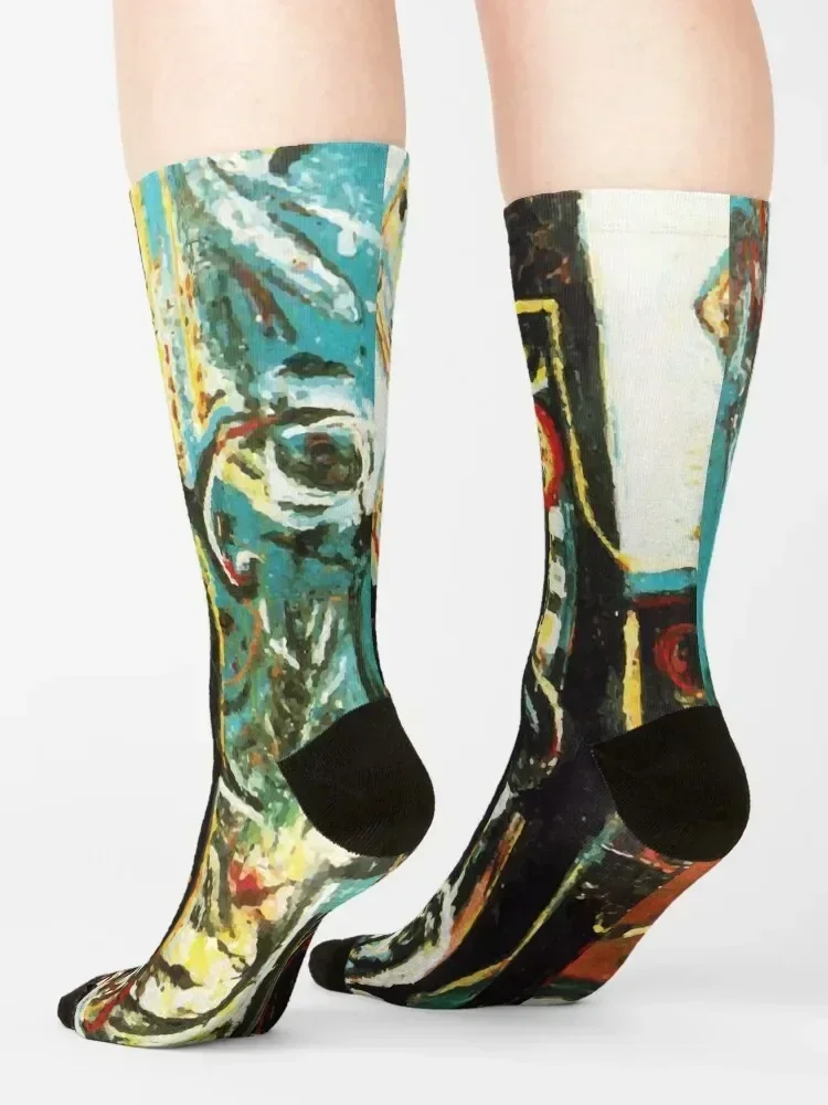 Jackson Pollack | Male and Female Socks with print luxe luxury colored Socks Man Women's