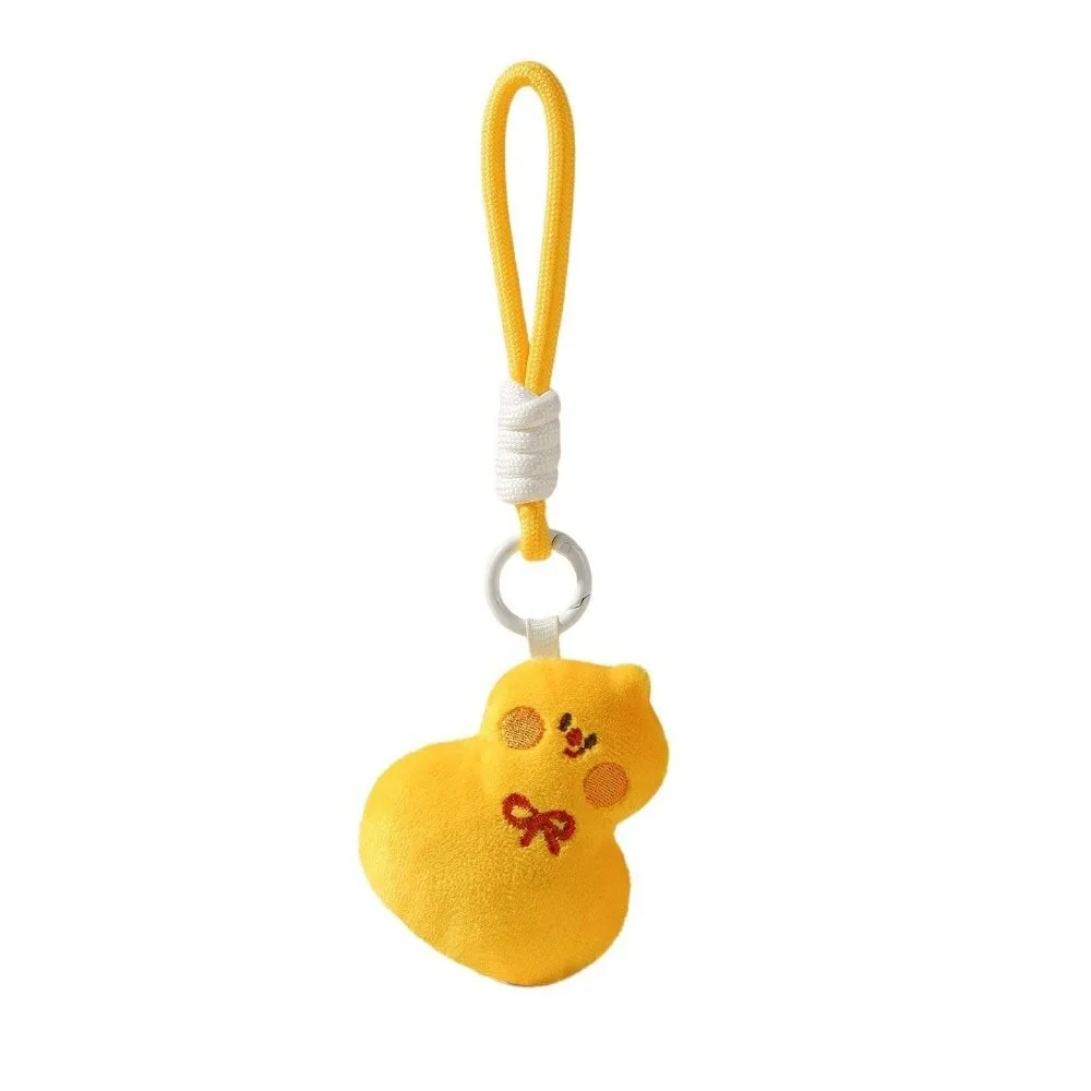 Cute Lucky Ingot Red Lantern Bag Pendant Lantern Chinese New Year Hanging Decor Soft Calabash Keychain Window