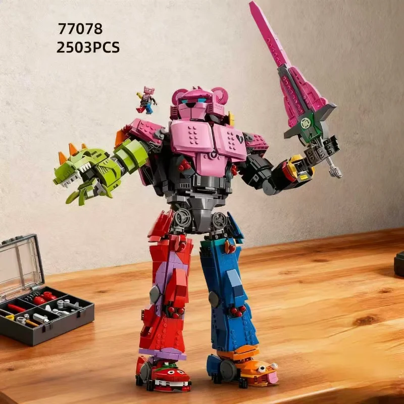 2503 قطعة MOC 77078 Mecha قائد الفريق اللبنات نموذج الزخرفية الطوب عيد الميلاد هدايا عيد الميلاد الأطفال ألعاب تعليمية