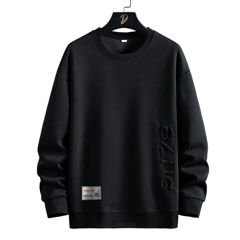 Men Sweatshirts Cotton Autumn Oversized 6XL 7XL 8XL Plus Size Long Sleeve O-Neck Pullovers Streetwear Fashion Sportswear Winter