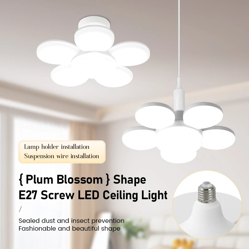 Plafonnier LED blanc froid au design moderne, luminaire décoratif de plafond, idéal pour une chambre à coucher, une cuisine, un salon, un bureau ou un couloir