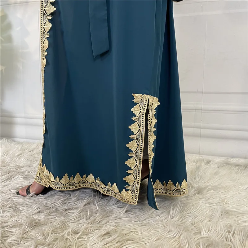 Ramadan Abayas für Frauen Kimono Türkei Kaftan Islam Kleidung Dubai Muslim Modest Robe Kaftan Marocain Open Abaya Jalabiya Kebaya