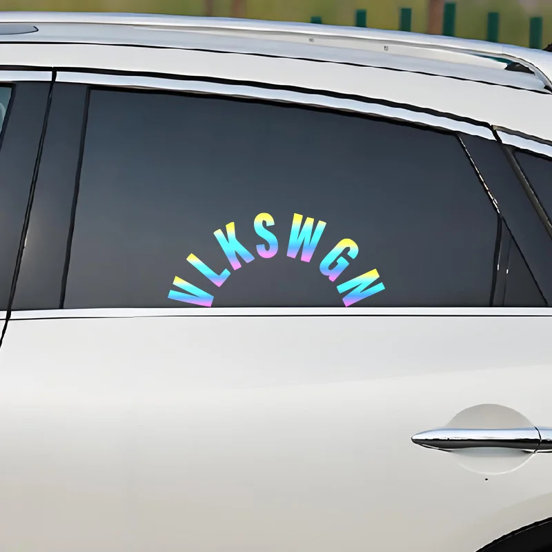 VLKSWGN Car Rear Wiper Window Auto Stickers for Volkswagen Polo Golf Passat Tiguan Beetle Caddy Skoda Octavia Seat Leon Altea