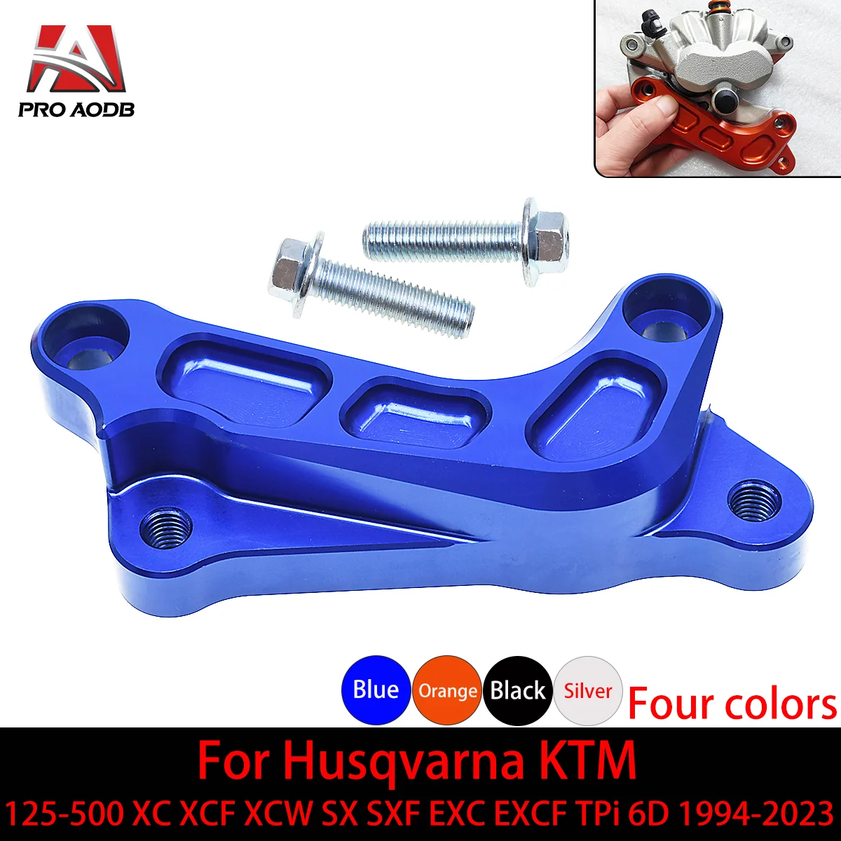 

Disc Brake Mounting Bracket, Motorcycle 320mm Brake Adapter Front Caliper For KTM Husqvarna GasGas EX EC MC EXF ECF MCF 125-450