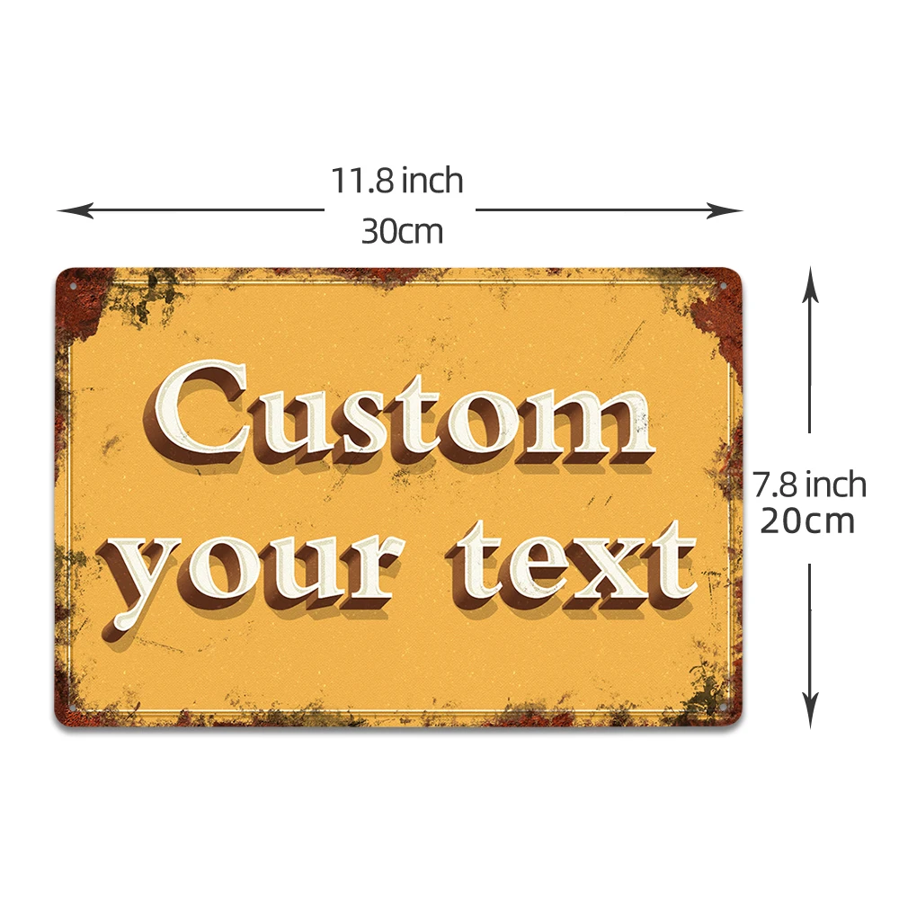 Custom Faux 3D Metal Sign Pers - Home Office Ideas ulasan dan harga