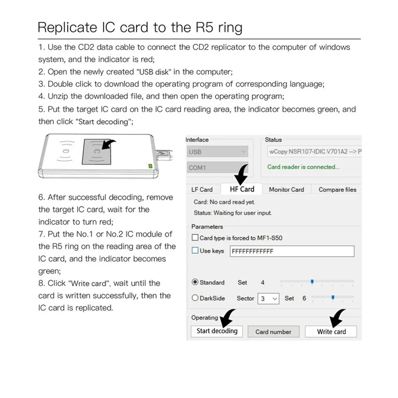 B47C JAKCOM CDS Replicator CDS RFID Replicator per R5 Smart Ring Copia IC e carte d'identità