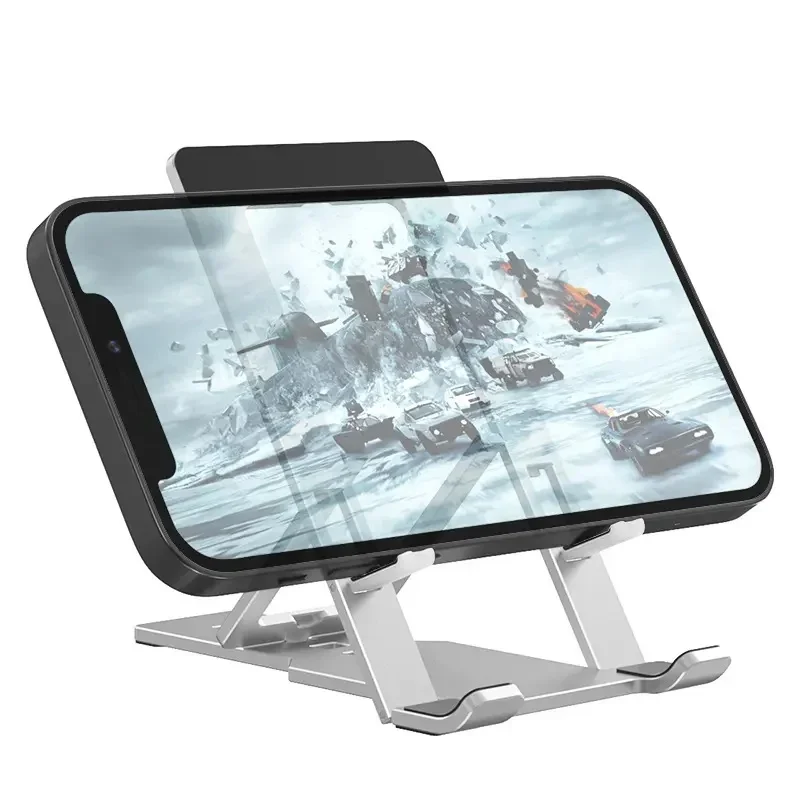 Desktop Universal Ipad Holder Aluminum Alloy Mobile Phone Holder Stand Foldable Phone Stand Adjustable Metal Tablet Bracket