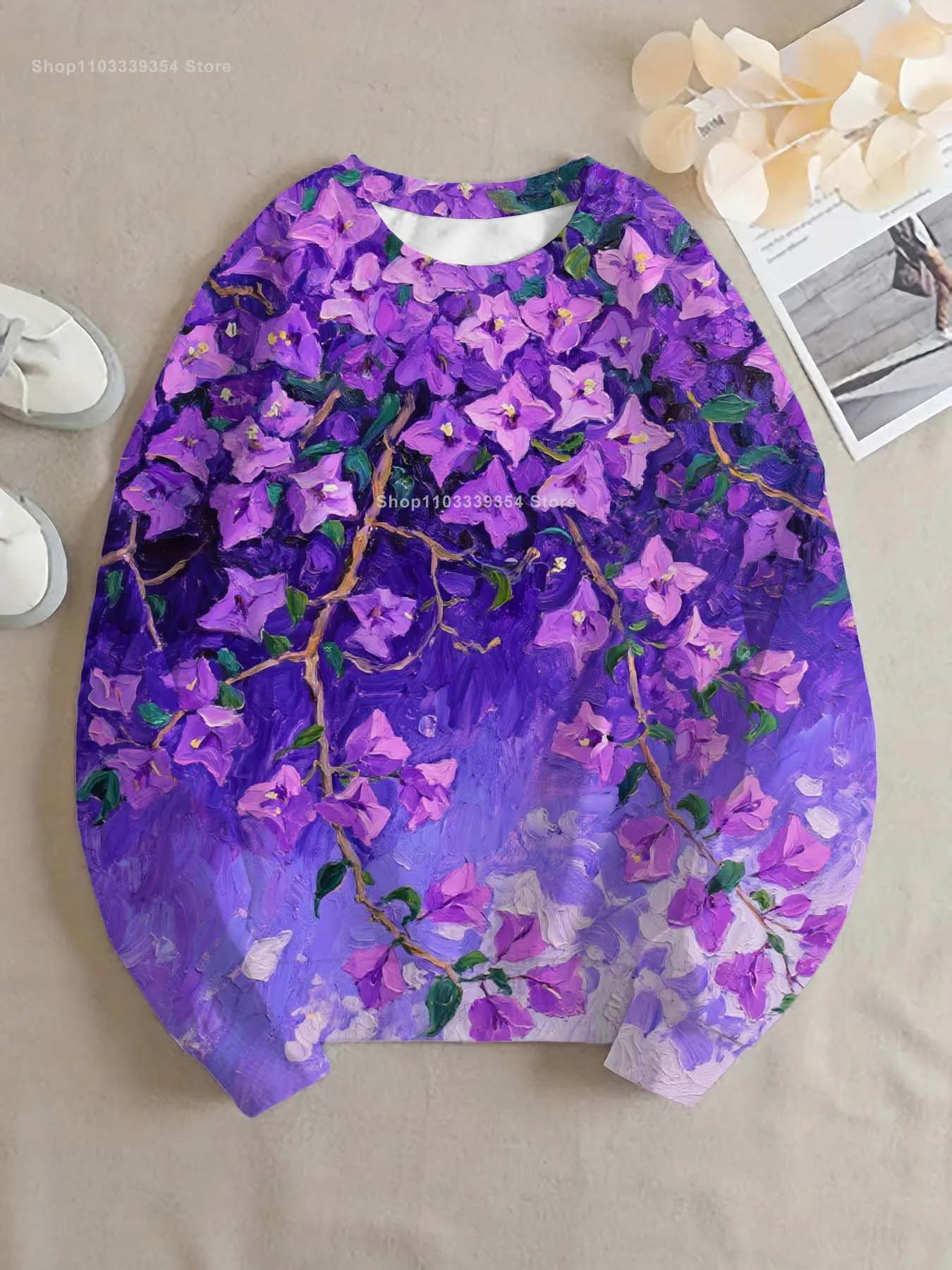 Blume sonnenblume Frauen rundhals sweatshirt 3D Druck Y2k Streetwear Herbst Sweatshirts Übergroßen Pullover Tops Frau Kleidung