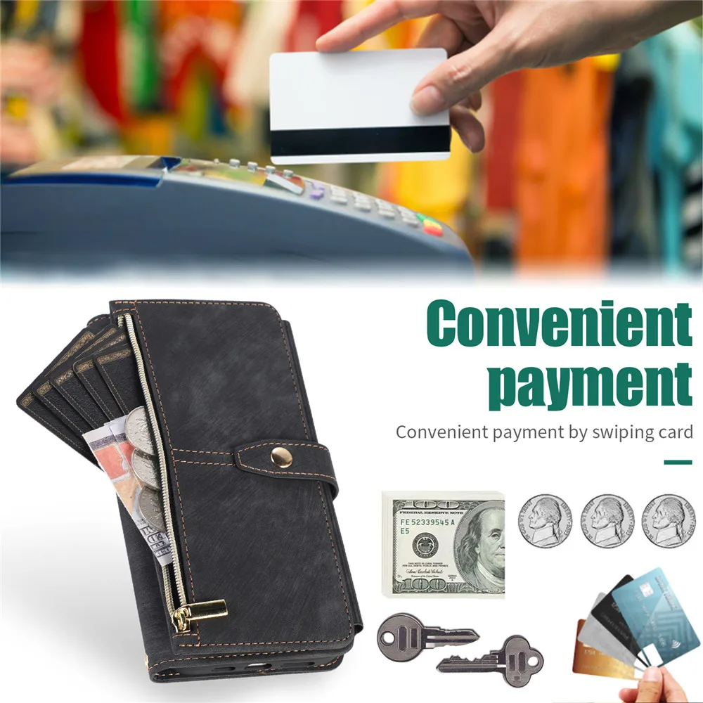 P30Lite P30 P20 P 20 Pro Flip Case Luxury Leather Multi 9-Card Slot Zipper Etui For Huawei P30 Lite Wallet Cover Honor 20s Funda