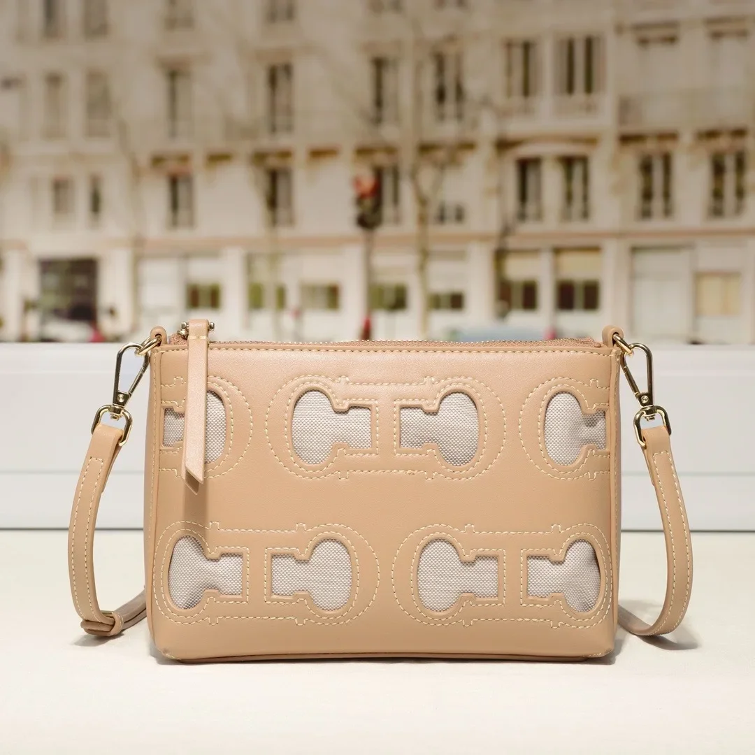 

High-Quality Women's Messenger Bag Leather Crossbody Style Elegant Classic From Famous Designer Luxury Brand