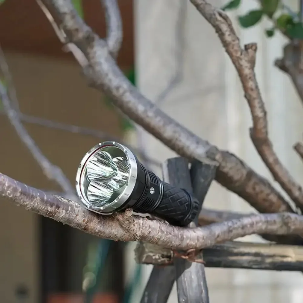 Haikelite HK90 Powerful Flashlight 3*Luminus SBT90 18000 Lumens High-Intensity Portable Searchlight for Outdoor Activities