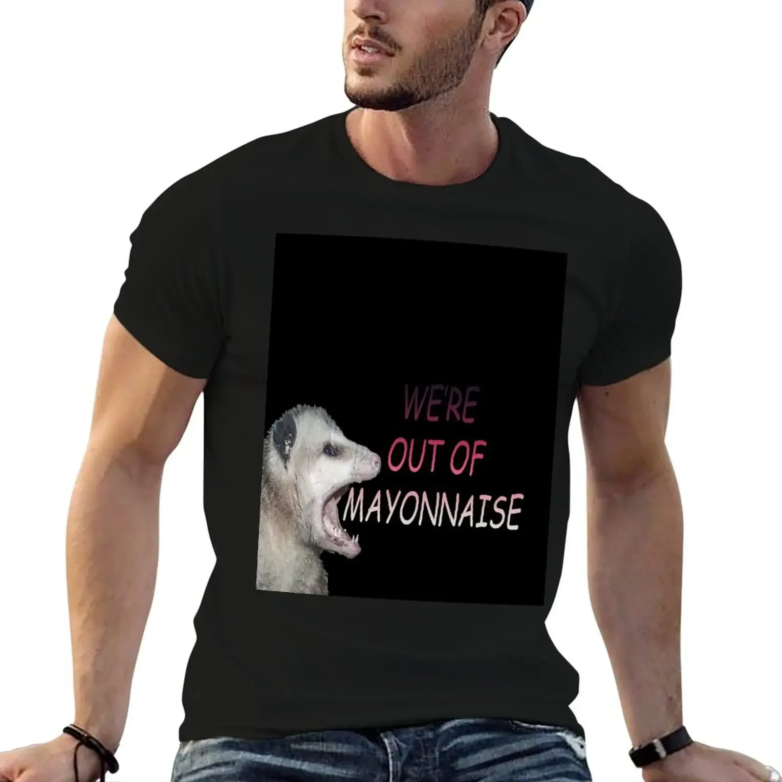 

WE'RE OUT OF MAYONNAISE T-Shirt boys animal print custom shirt mens big and tall t shirts