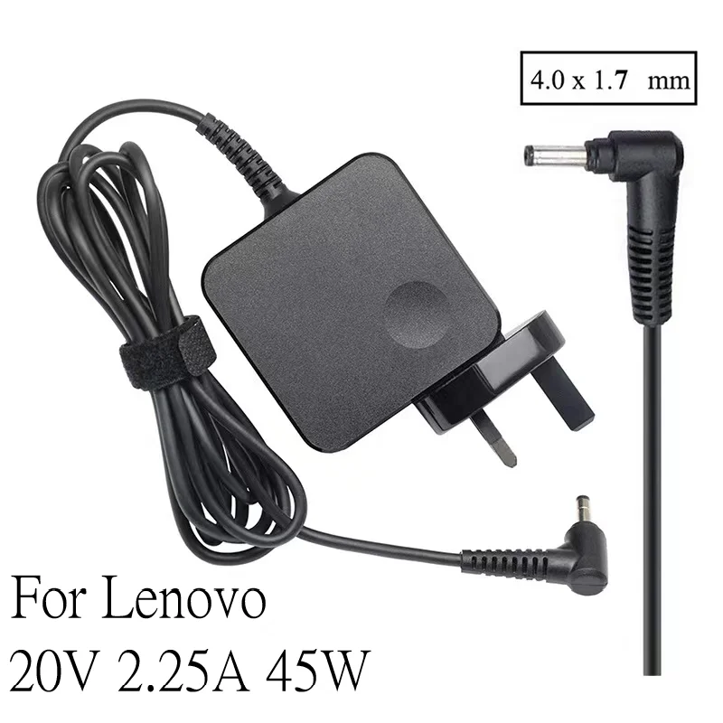 20V 2.25A 45W 4.0*1.7mm อะแดปเตอร์ที่ชาร์จแล็ปท็อปสำหรับ Lenovo โยคะ310 510 520 710 7000 AIR 12 13 IdeaPad 320 100 110 N42 N22