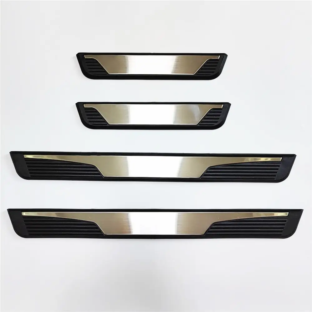 For Dacia Renault Sandero 2012-2022 Car Door Sill Scuff Plate Styling Trim Stainless Threshold Kick Pedal Protector Accessories