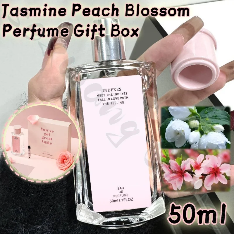 

Gentle Fragrant Jasmine Peach Blossom Women's Perfume Gift Box Good-smelling High-end Girly Fragrance Long-lasting Fragrance