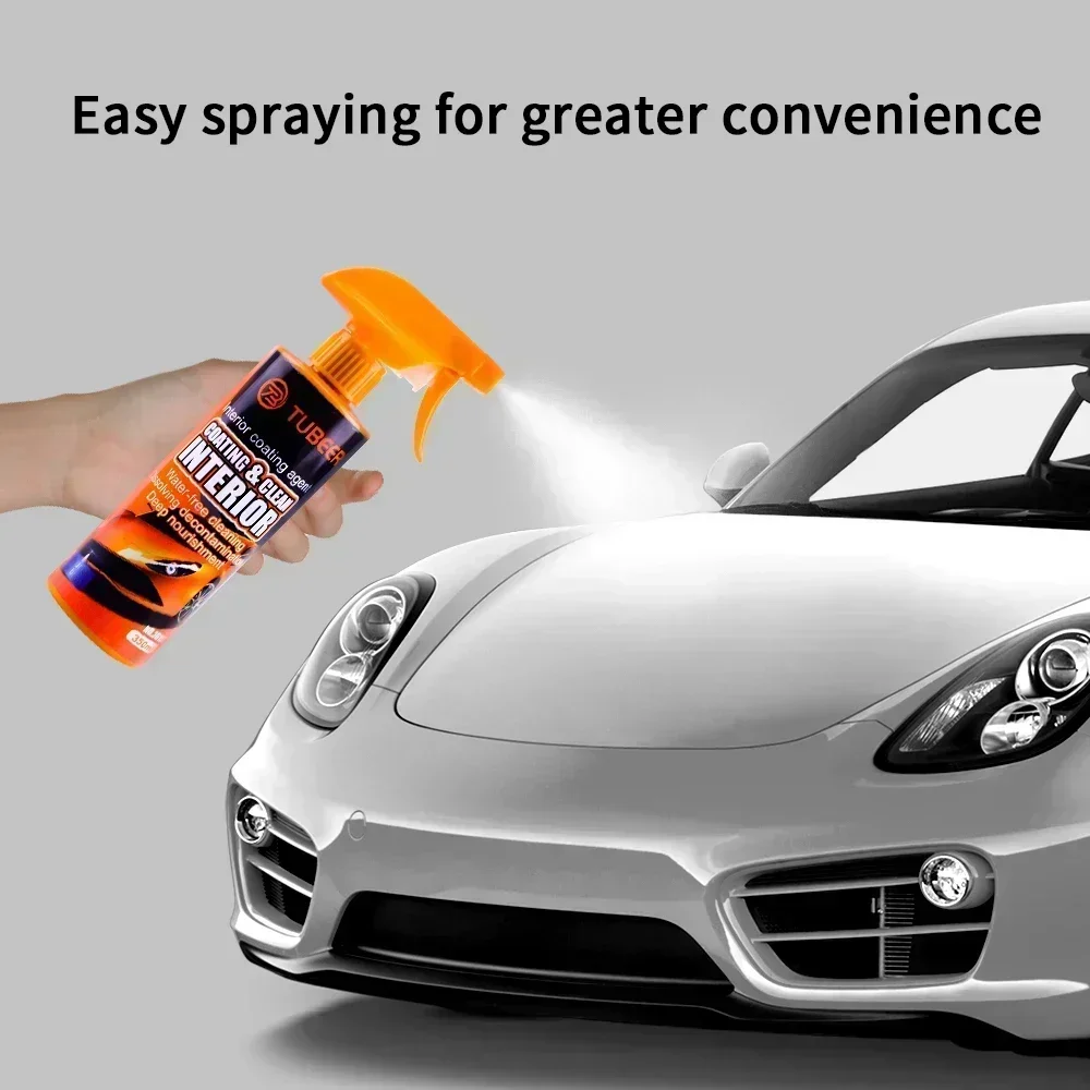 Car Interior Coating Agent Multiple Purpose Water-Free Spray for Cars Care Refurbished To Decontaminate and Dust Remover