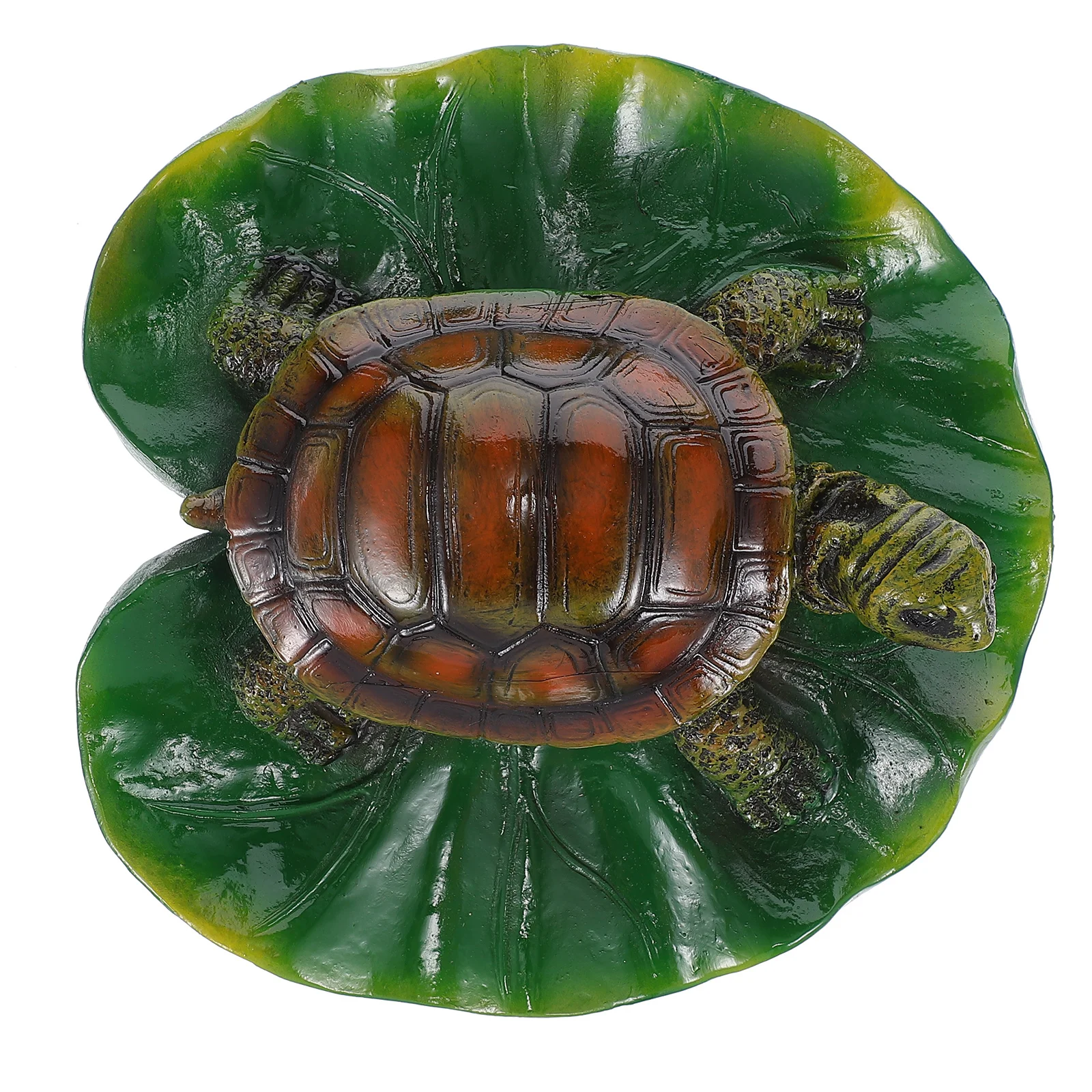 

1Pcs Realistic Tortoise Statue Floating Pond Decor Exquisite Details for Garden Water Pool Fish Tank Decoration