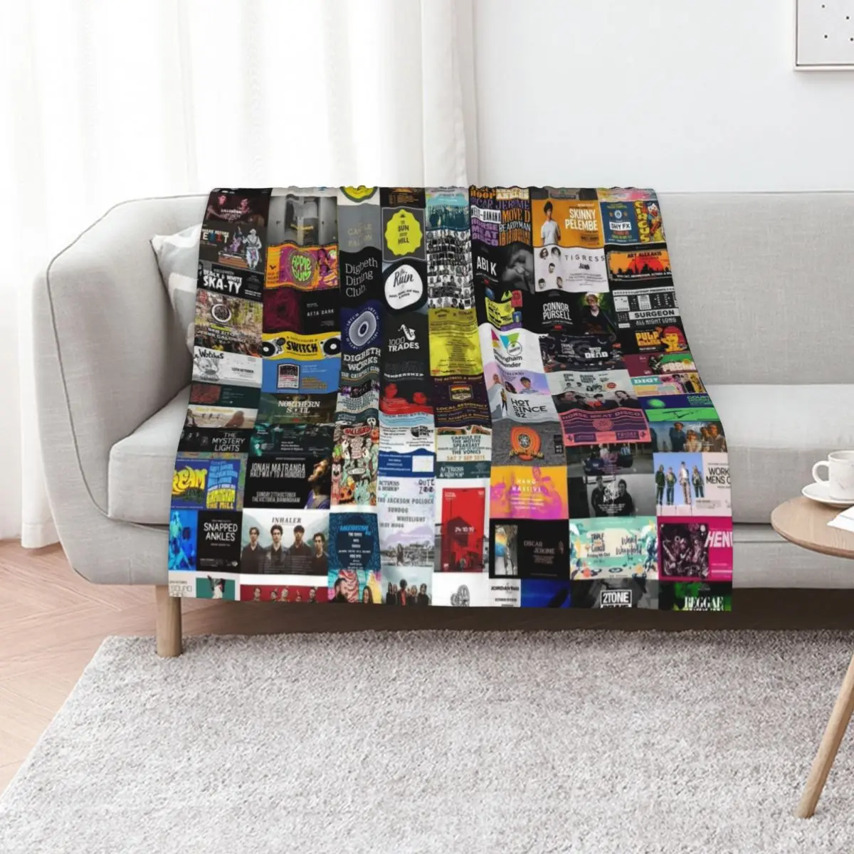 Musicals Collage Throw Blanket bed plaid Warm For Sofa Thin Bed covers Comforter Flannels Blankets