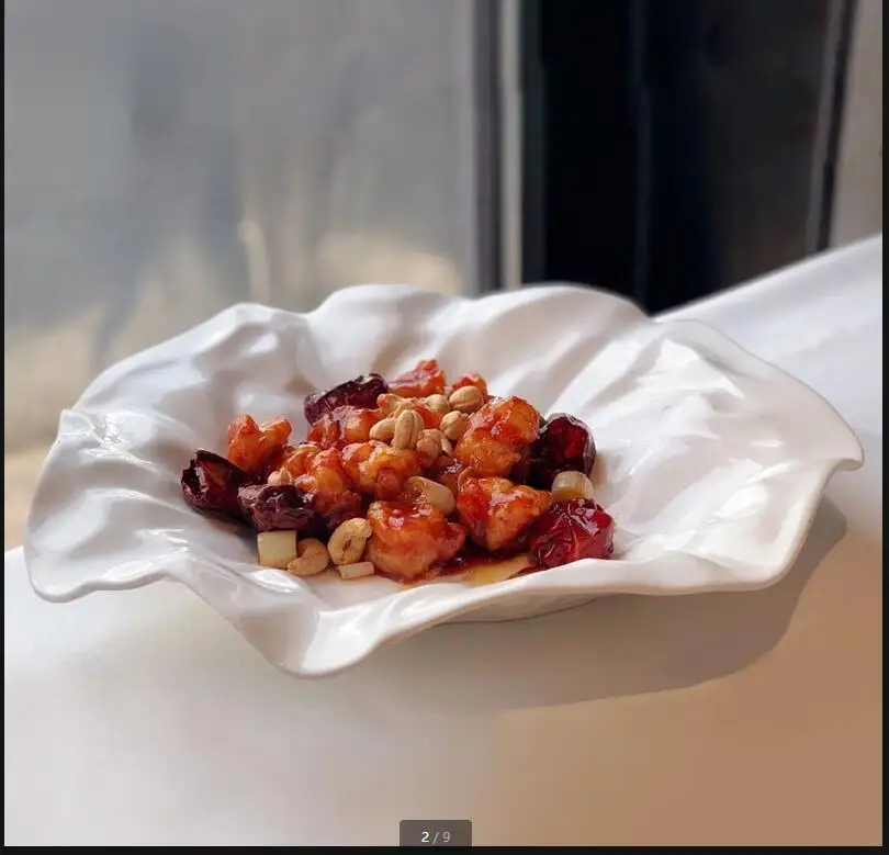 

Необычная керамическая тарелка, посуда для отеля, ресторана, ужина, десертные тарелки, поднос с фруктами, салатница, декоративная посуда