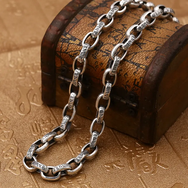 

Factory Price Tibetan Buddhist Vajra Dorje Pendant Necklace Six Syllable Mantra Ethnic Mens Bold Retro Spiritual Jewelry